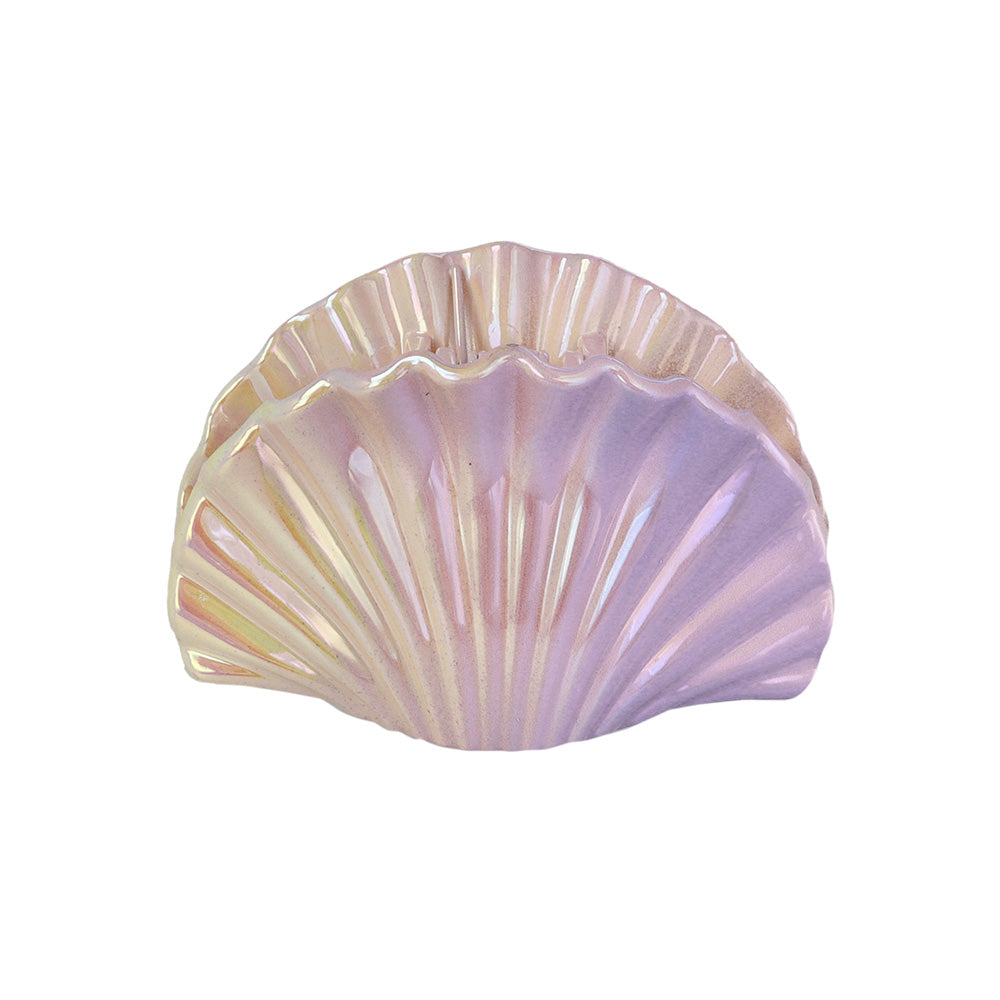 Iridescent Scallop Shell Hair Claw