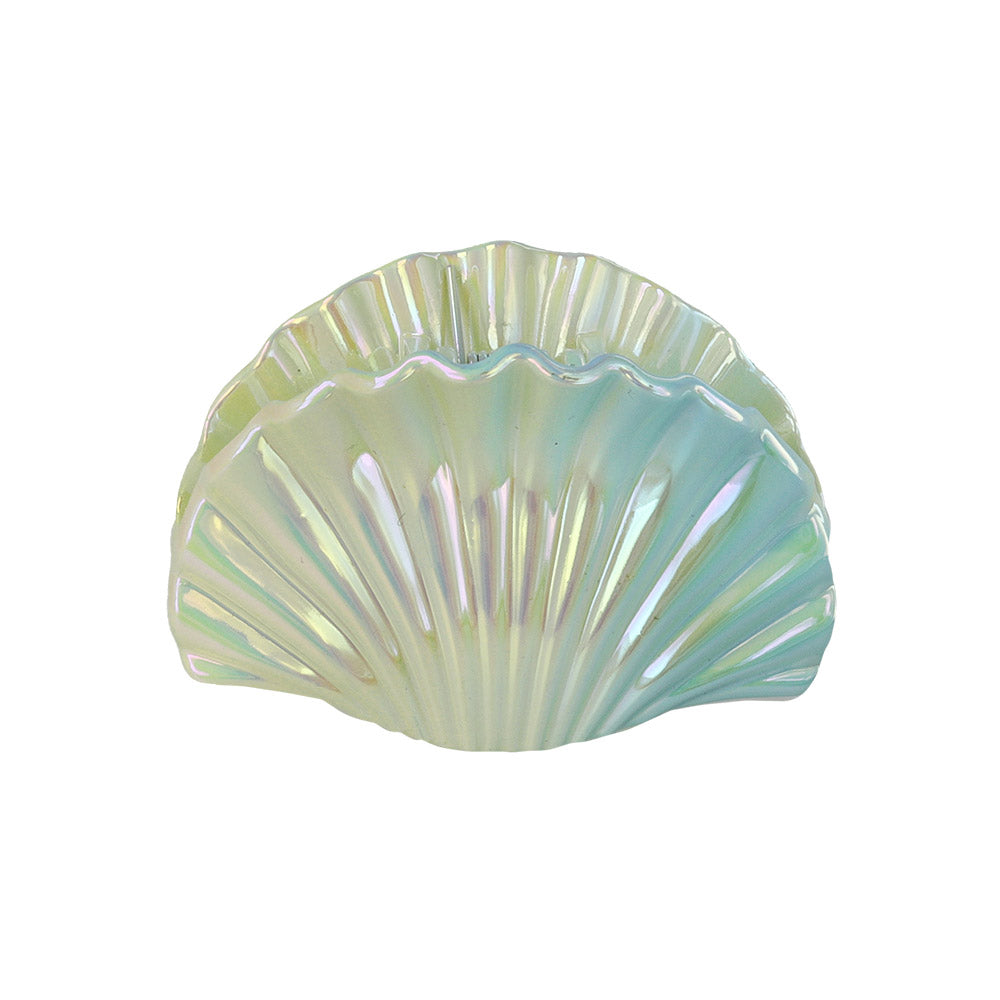 Iridescent Scallop Shell Hair Claw