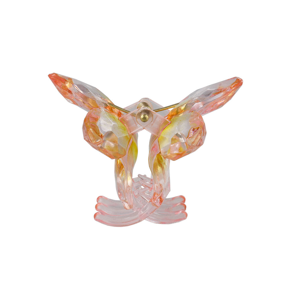 Faceted Crystal Flower Hair Claw