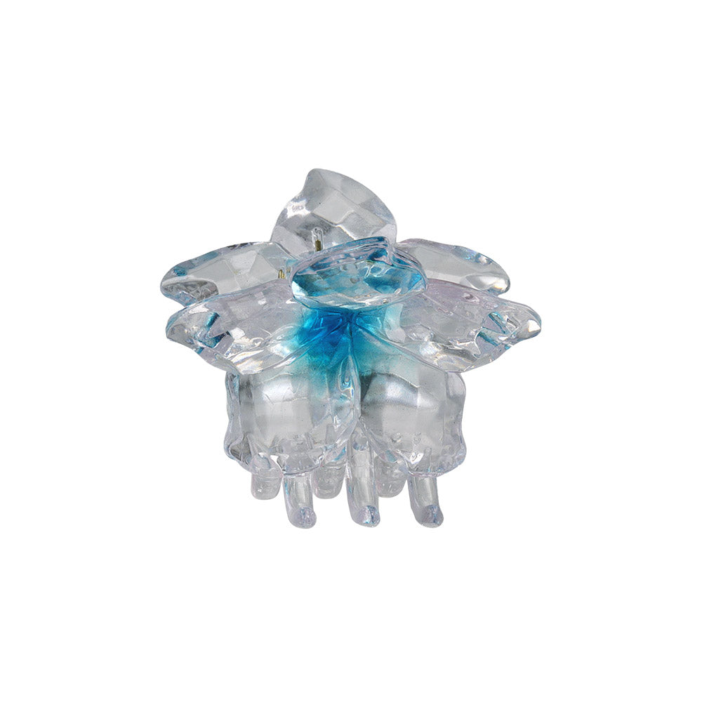 Faceted Crystal Flower Hair Claw
