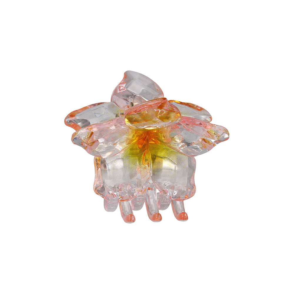 Faceted Crystal Flower Hair Claw