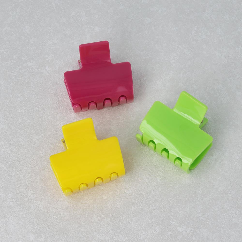 Vivid Rectangle Hair Claw