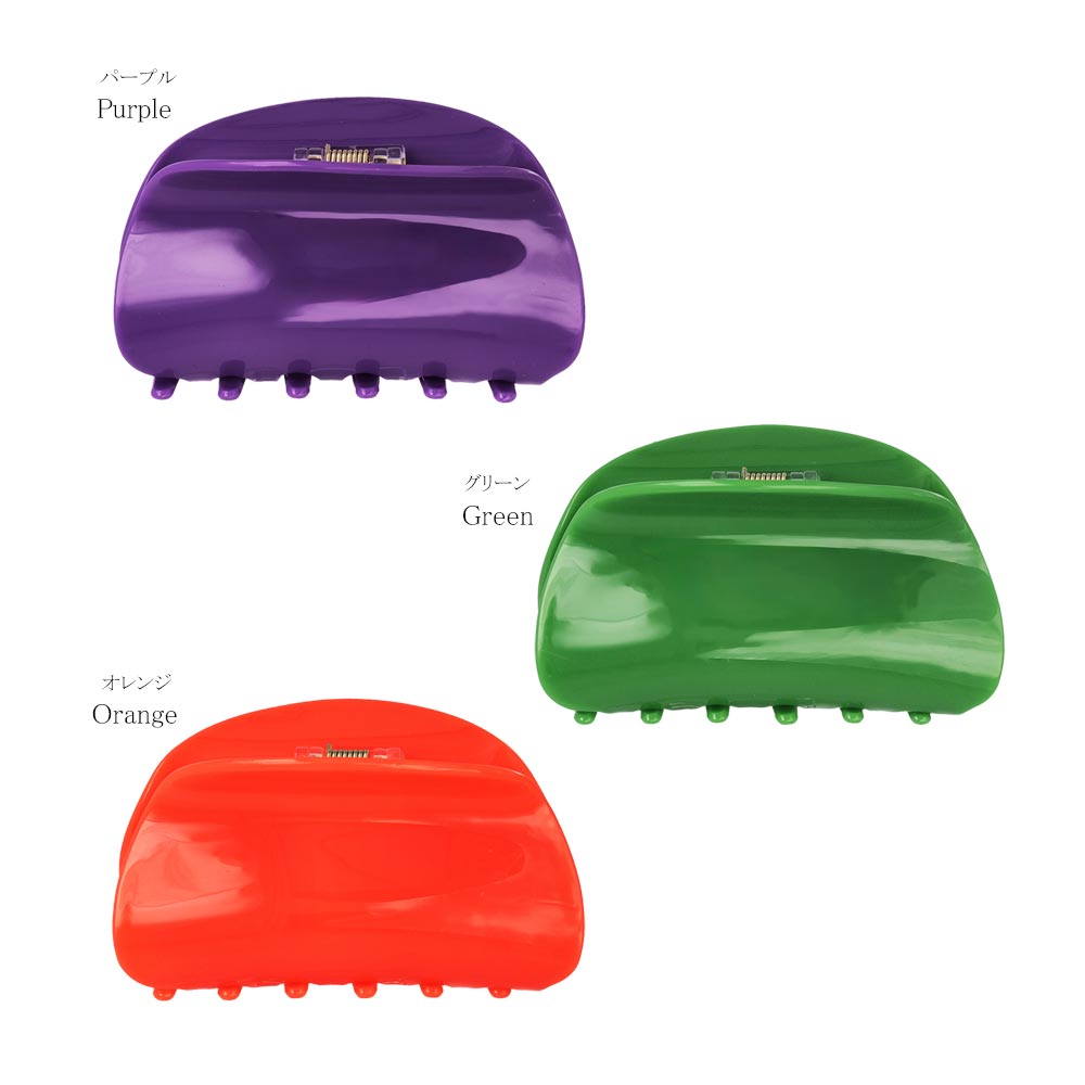 Bright Round Rectangle Hair Claw
