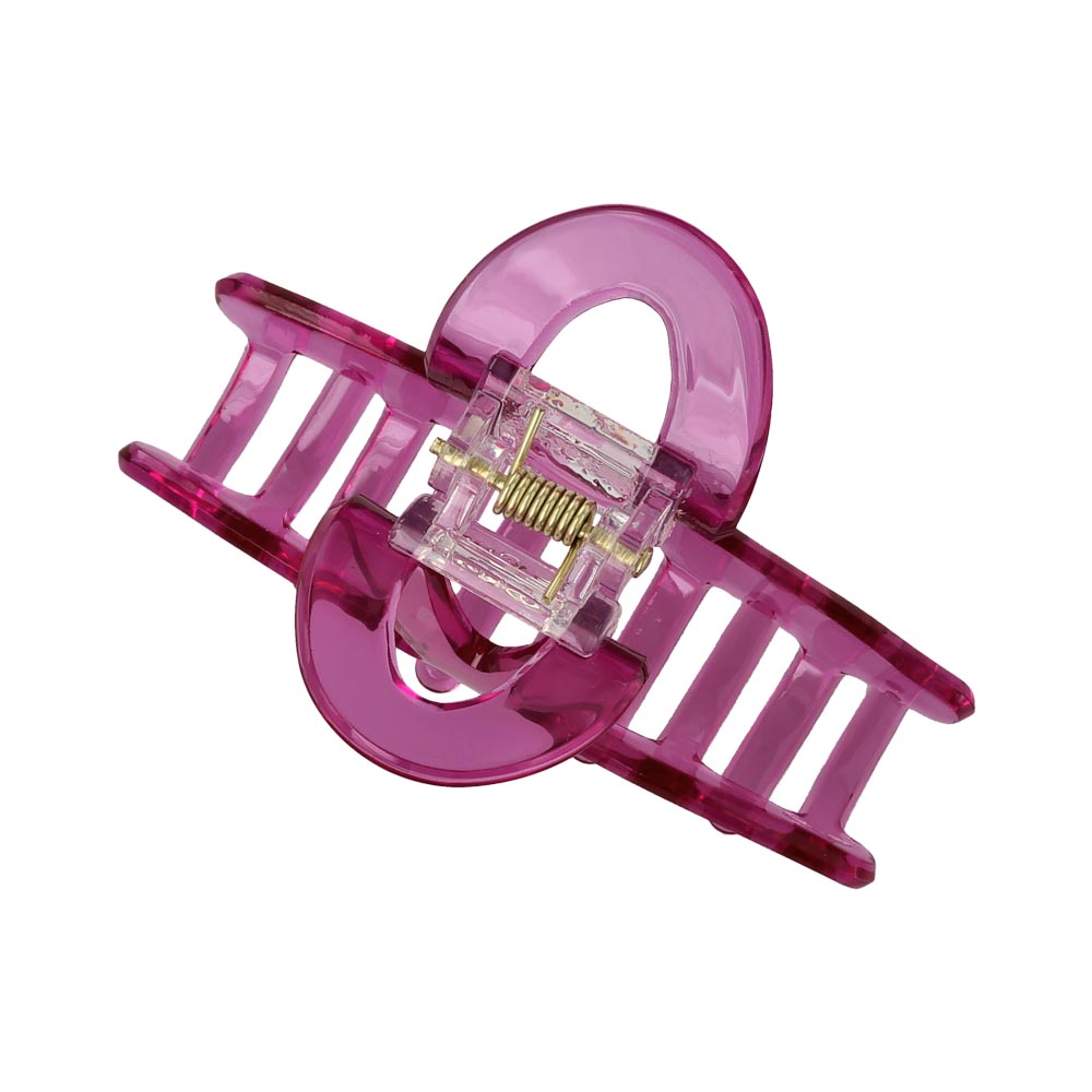 Clear Neon Loop Hair Claw
