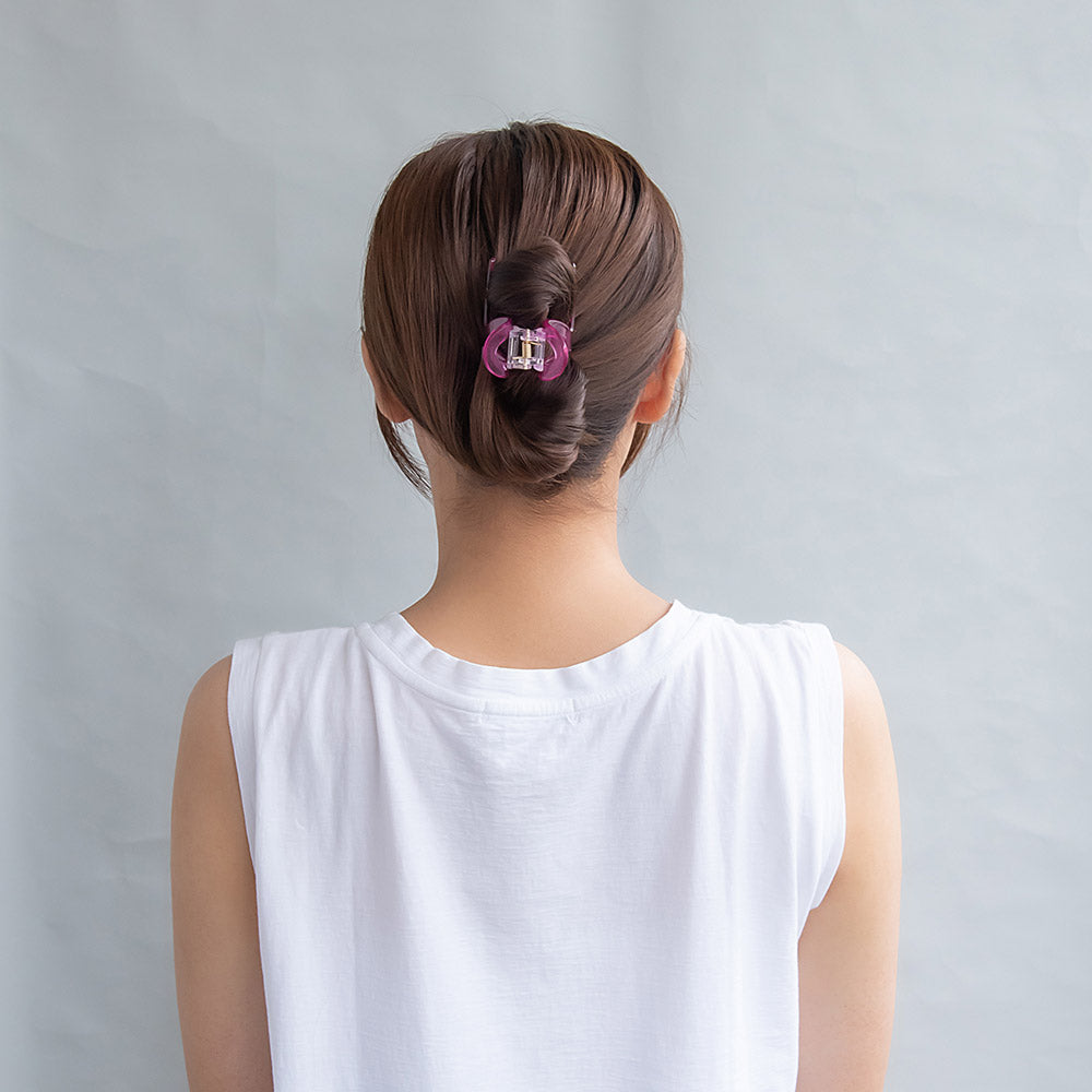 Clear Neon Loop Hair Claw