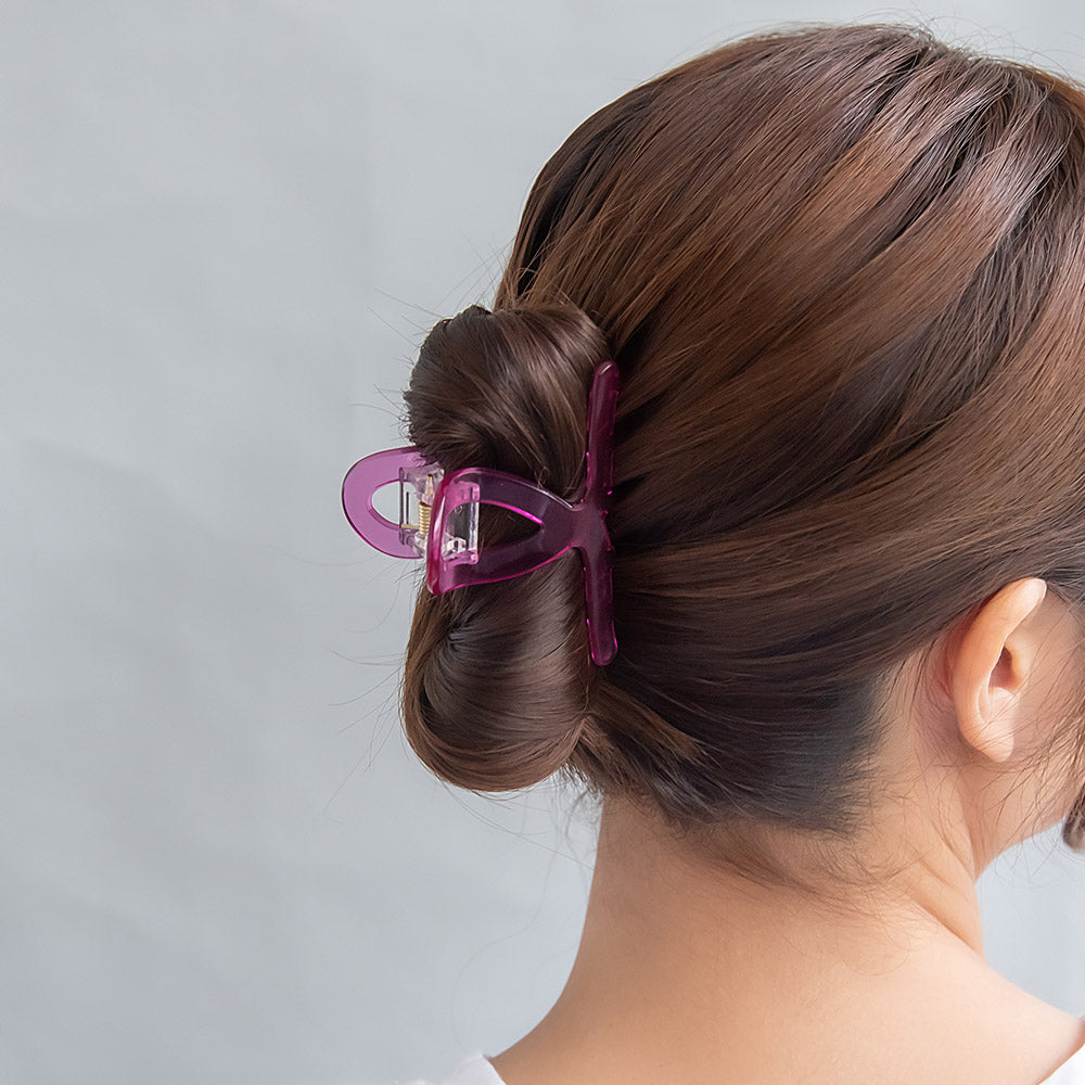 Clear Neon Loop Hair Claw