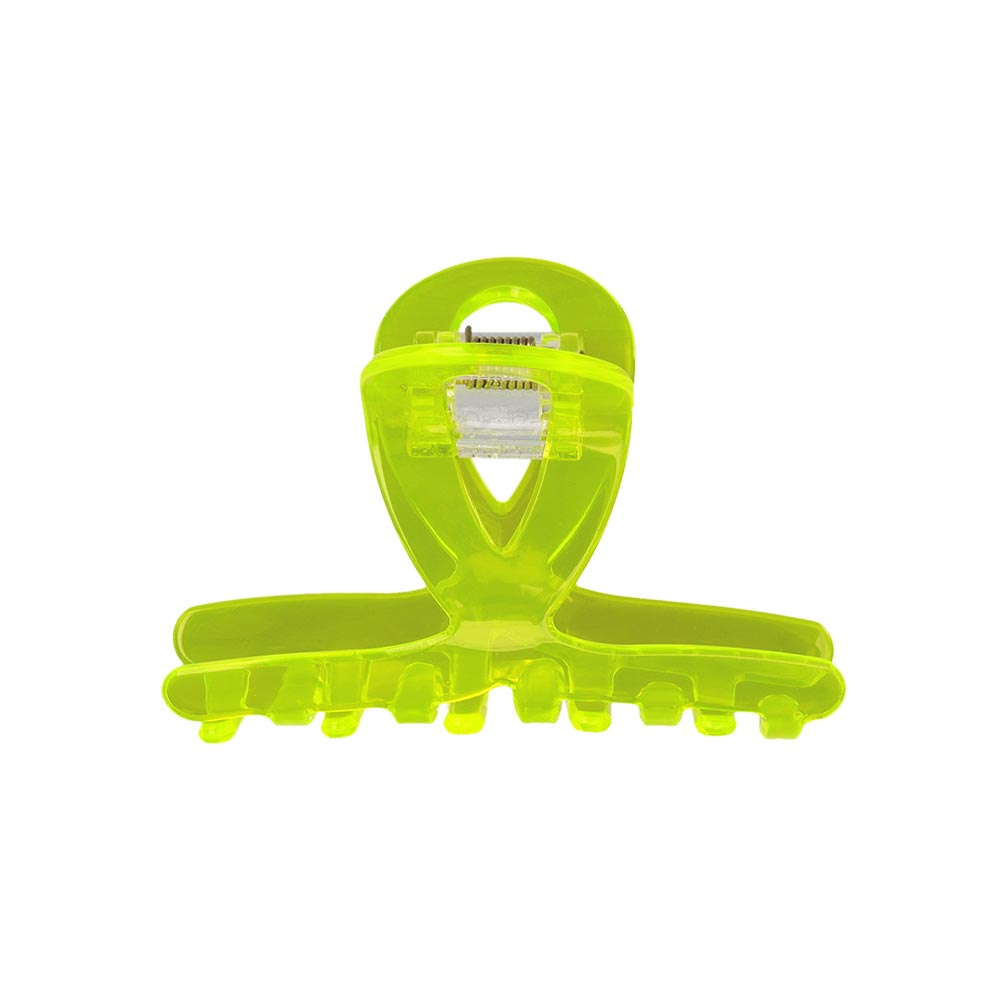 Clear Neon Loop Hair Claw