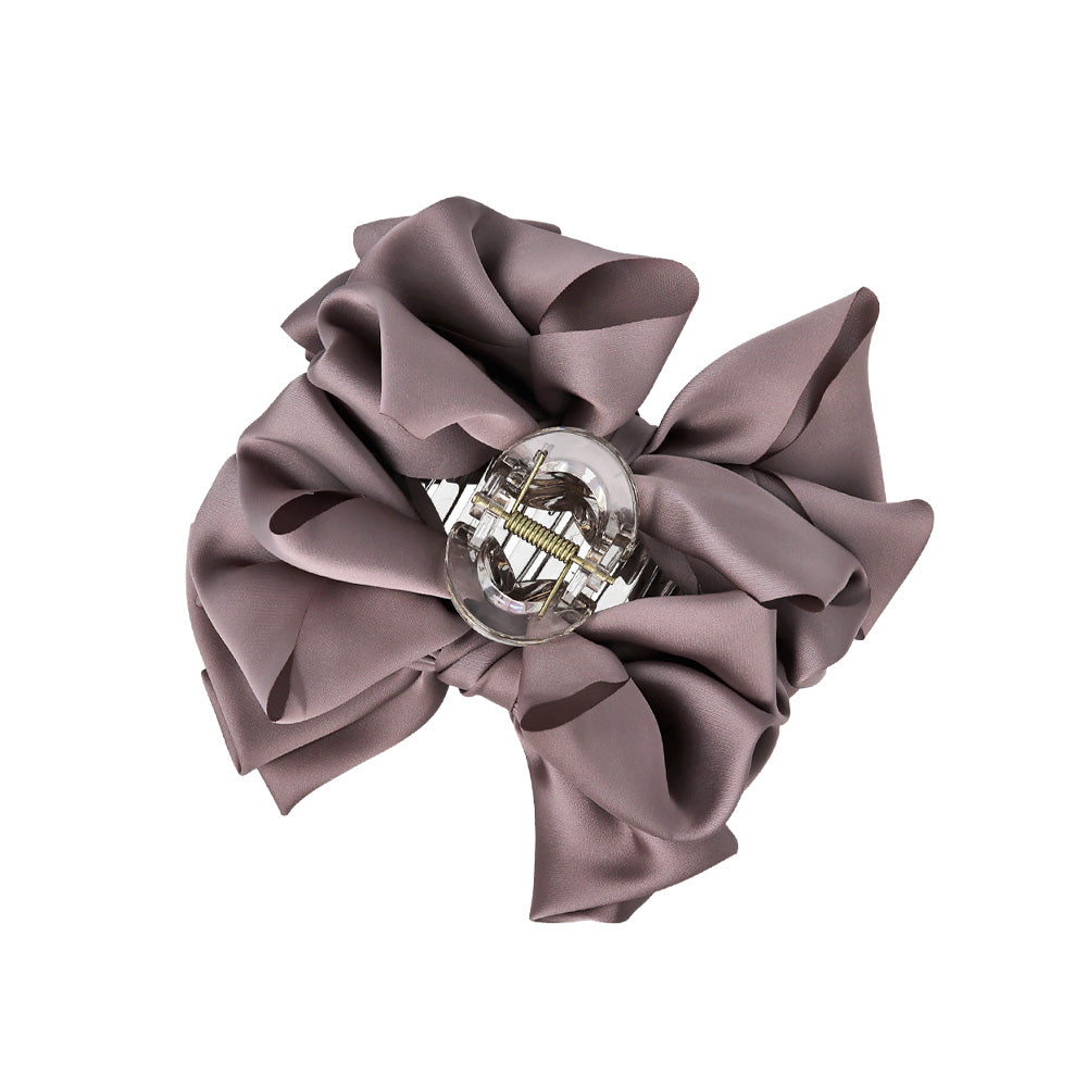 Voluminous Satin Bow Hair Claw