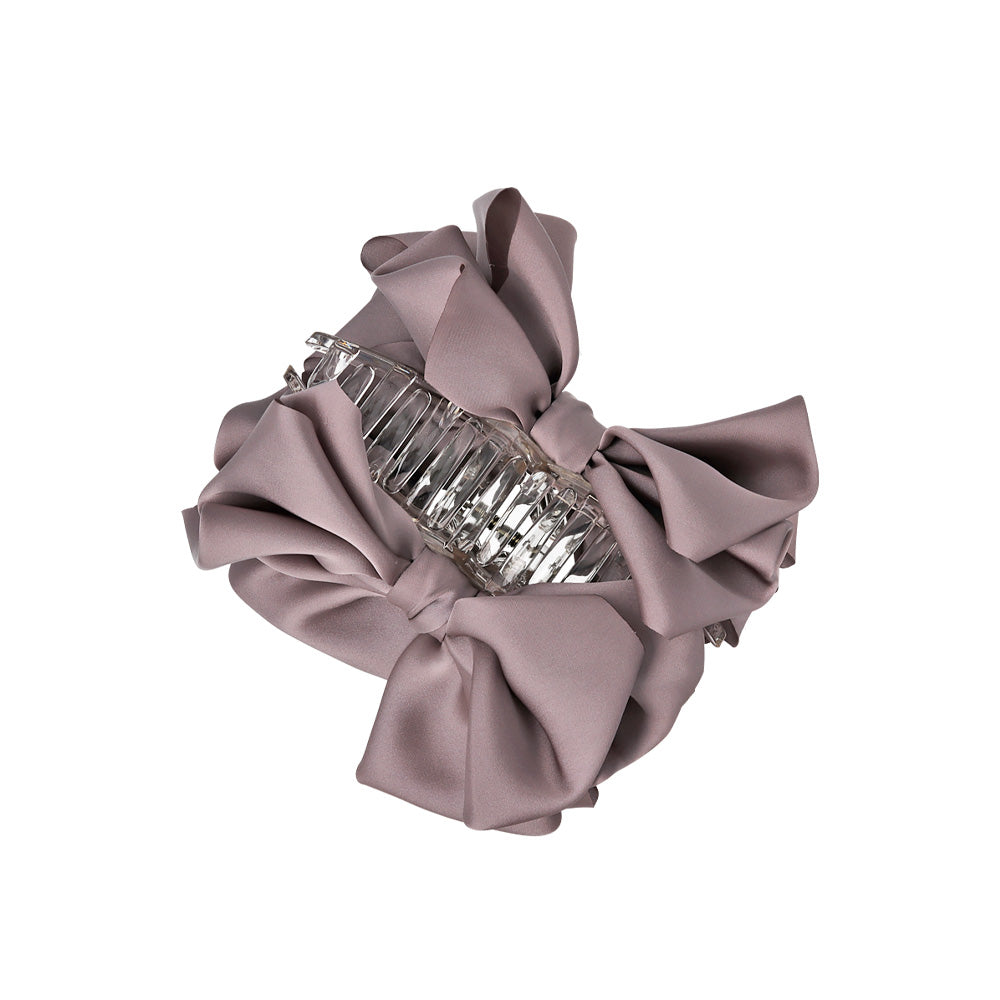 Voluminous Satin Bow Hair Claw