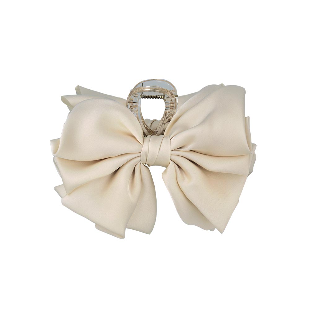 Voluminous Satin Bow Hair Claw