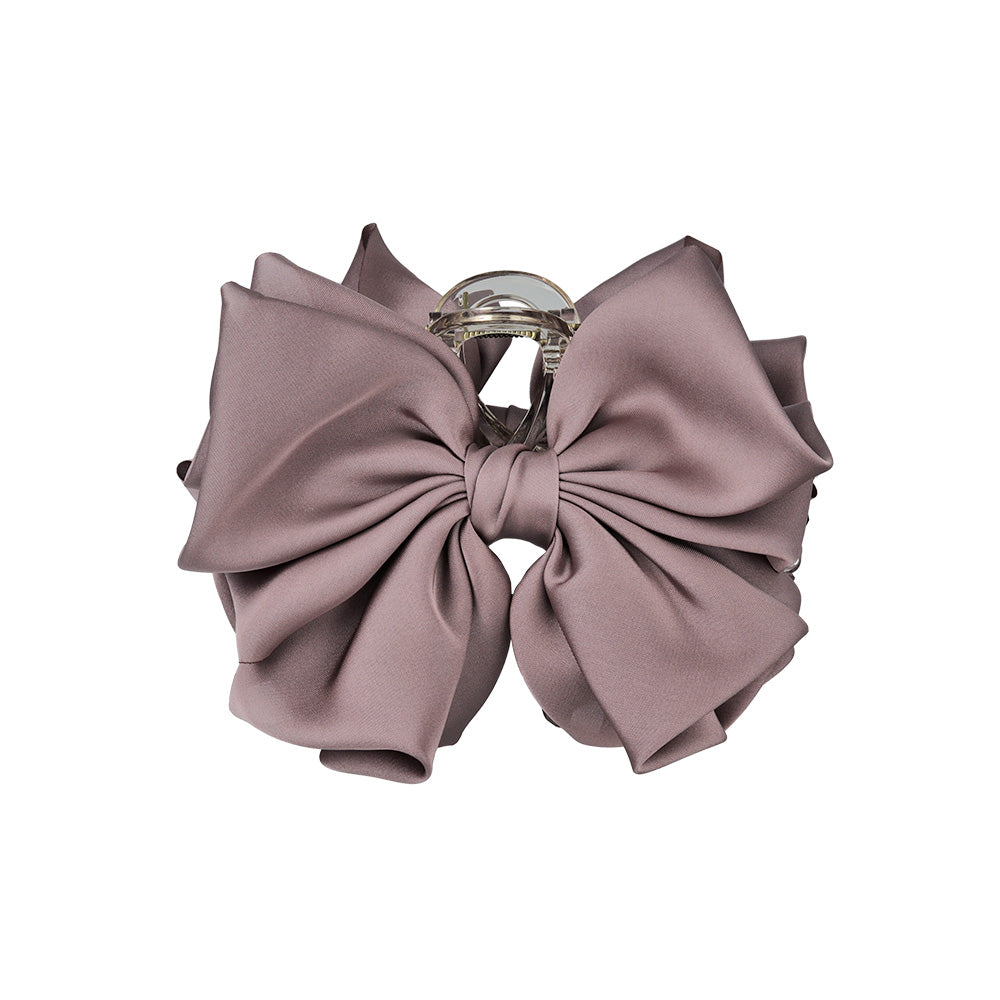 Voluminous Satin Bow Hair Claw