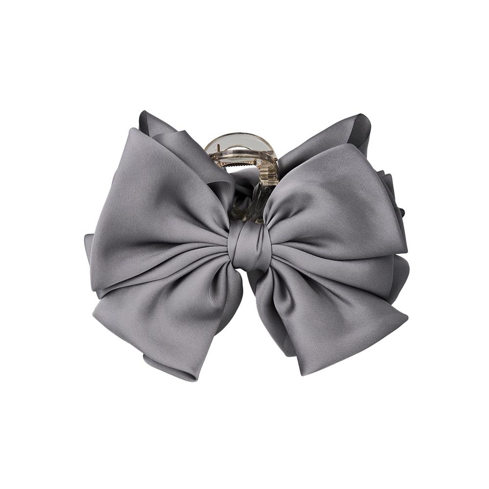 Voluminous Satin Bow Hair Claw