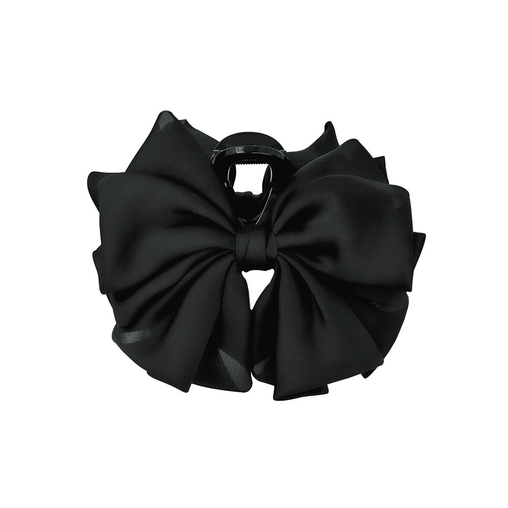 Voluminous Satin Bow Hair Claw