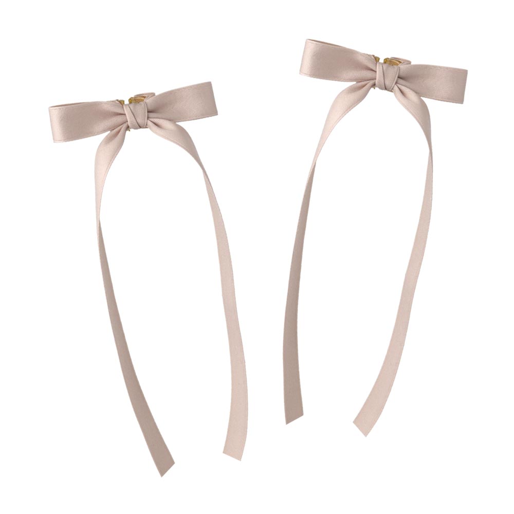 Long Tail Bow Hair Clip Set