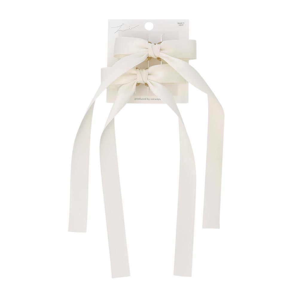Long Tail Bow Hair Clip Set