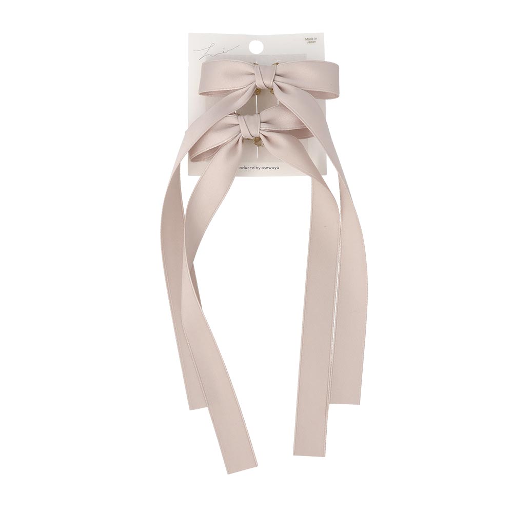 Long Tail Bow Hair Clip Set