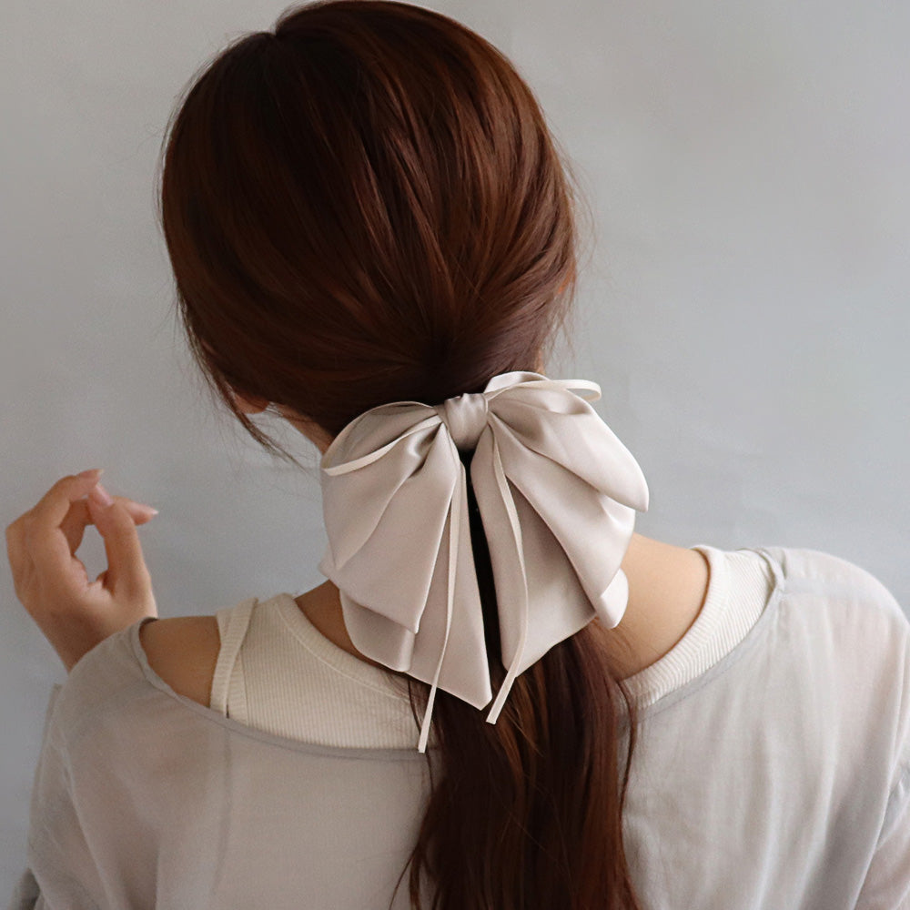 Layered Bow Hair Claw - osewaya