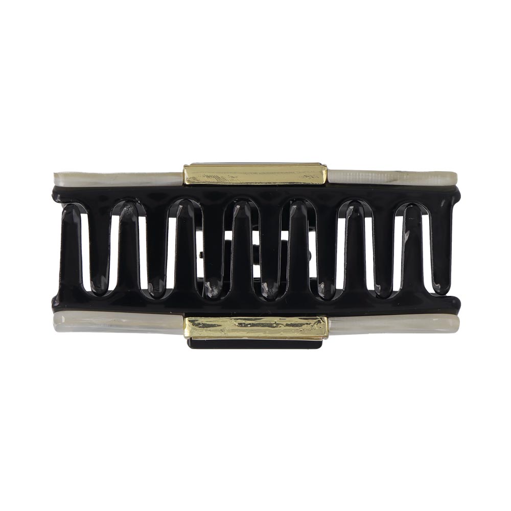 Marble Rectangle Hair Claw