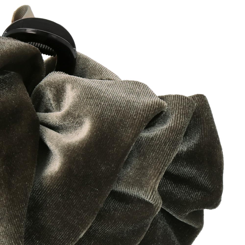 Ruffle Dark Velvet Hair Claw