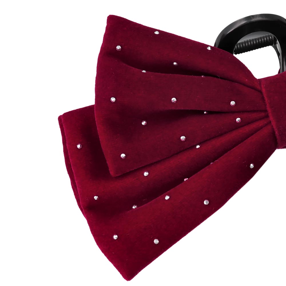 Dotted Big Bow Hair Claw