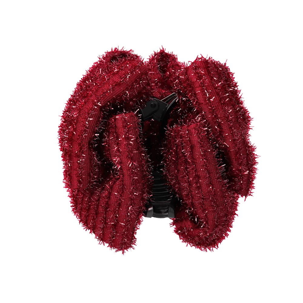 Fuzzy Big Bow Hair Claw