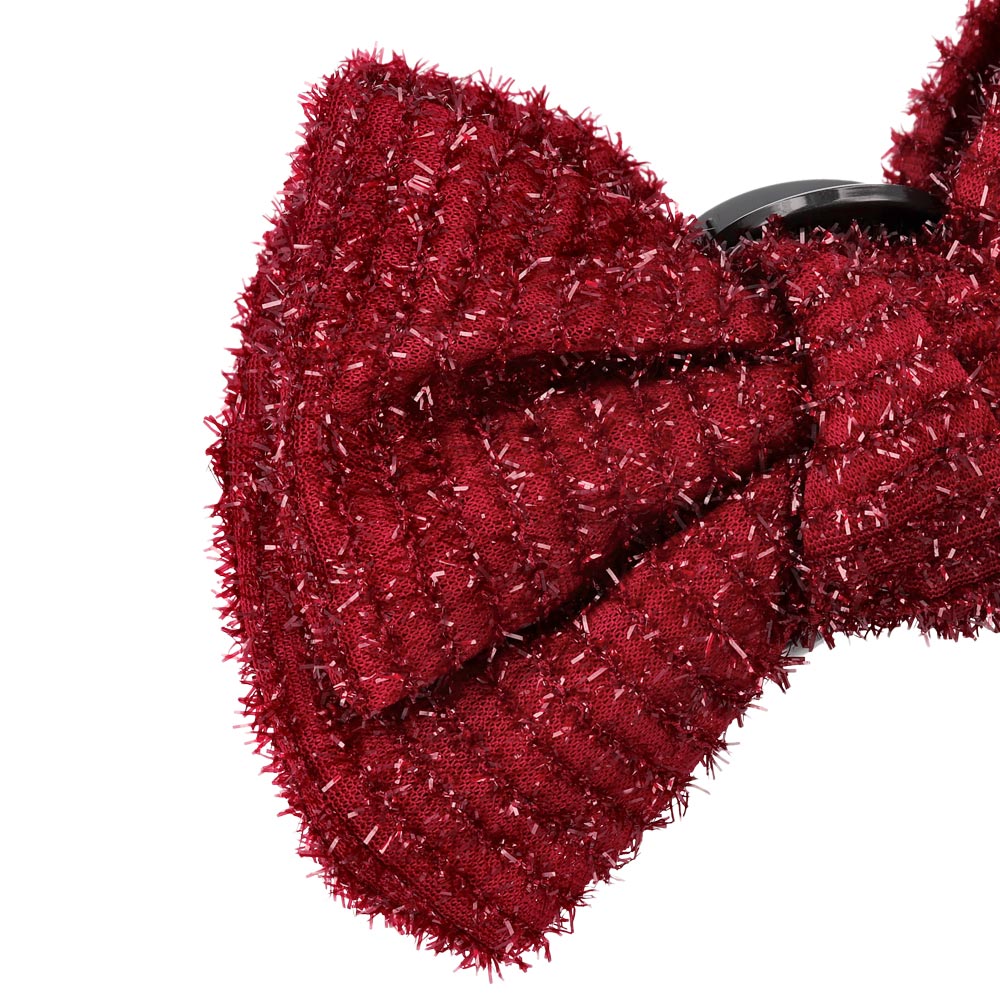 Fuzzy Big Bow Hair Claw