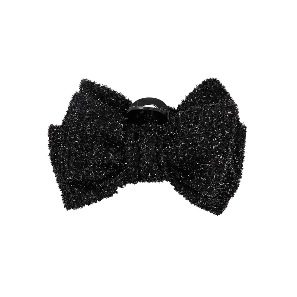 Fuzzy Big Bow Hair Claw