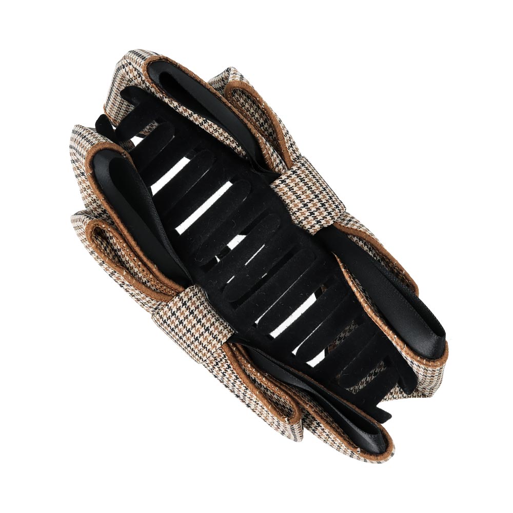 Plaid Layered Bow Hair Claw