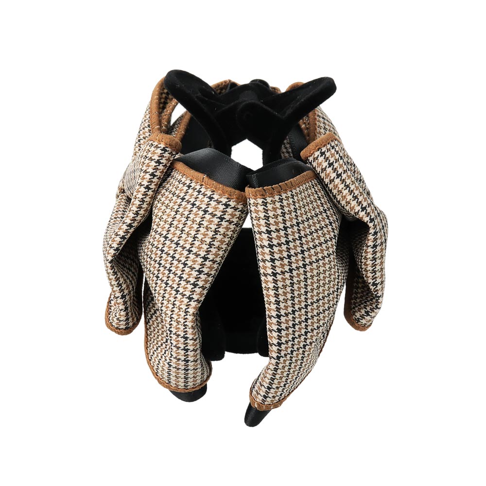 Plaid Layered Bow Hair Claw