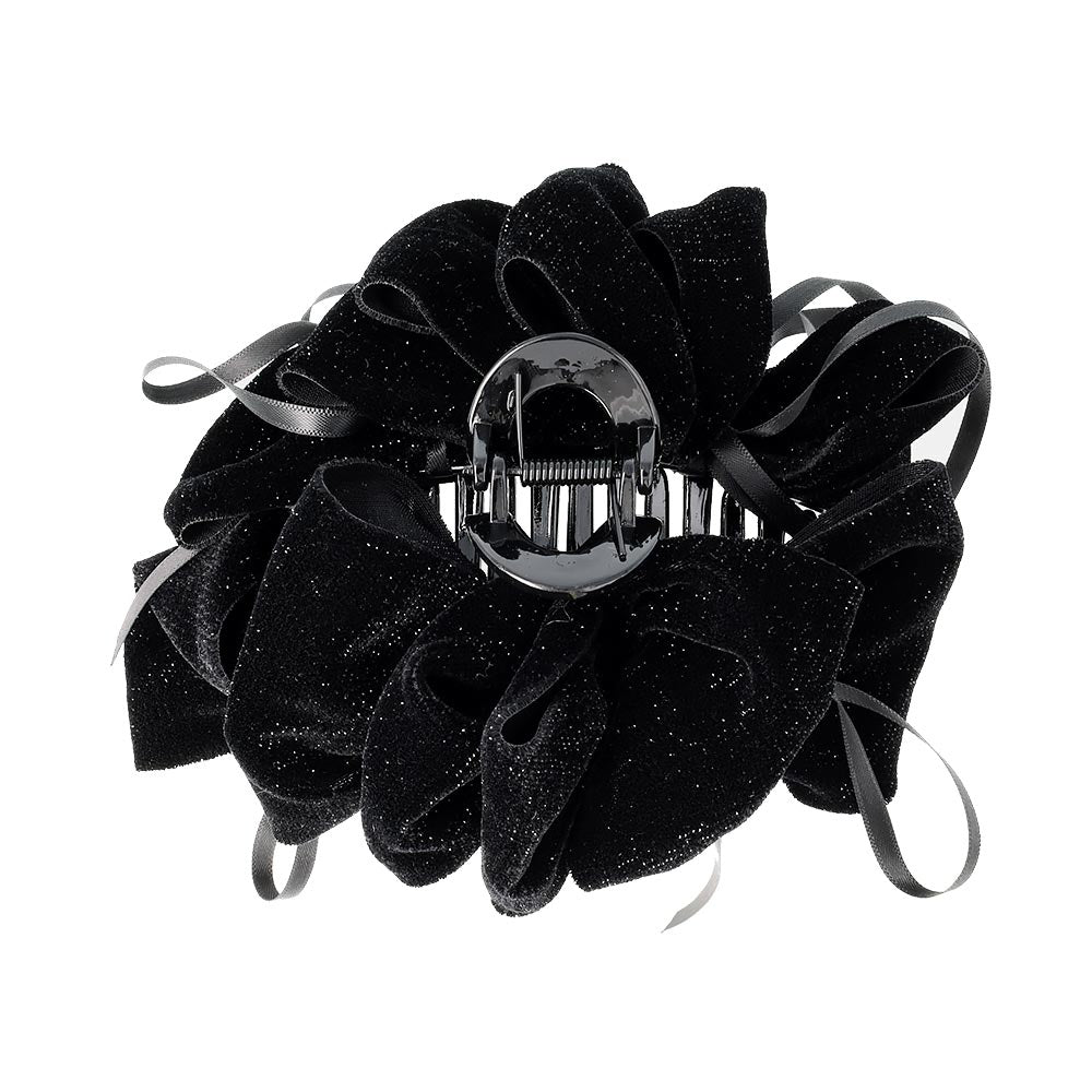 Skinny Bow Glittery Hair Claw