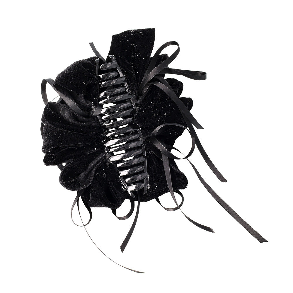 Skinny Bow Glittery Hair Claw