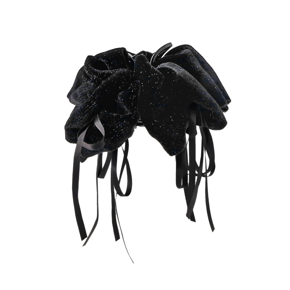 Skinny Bow Glittery Hair Claw