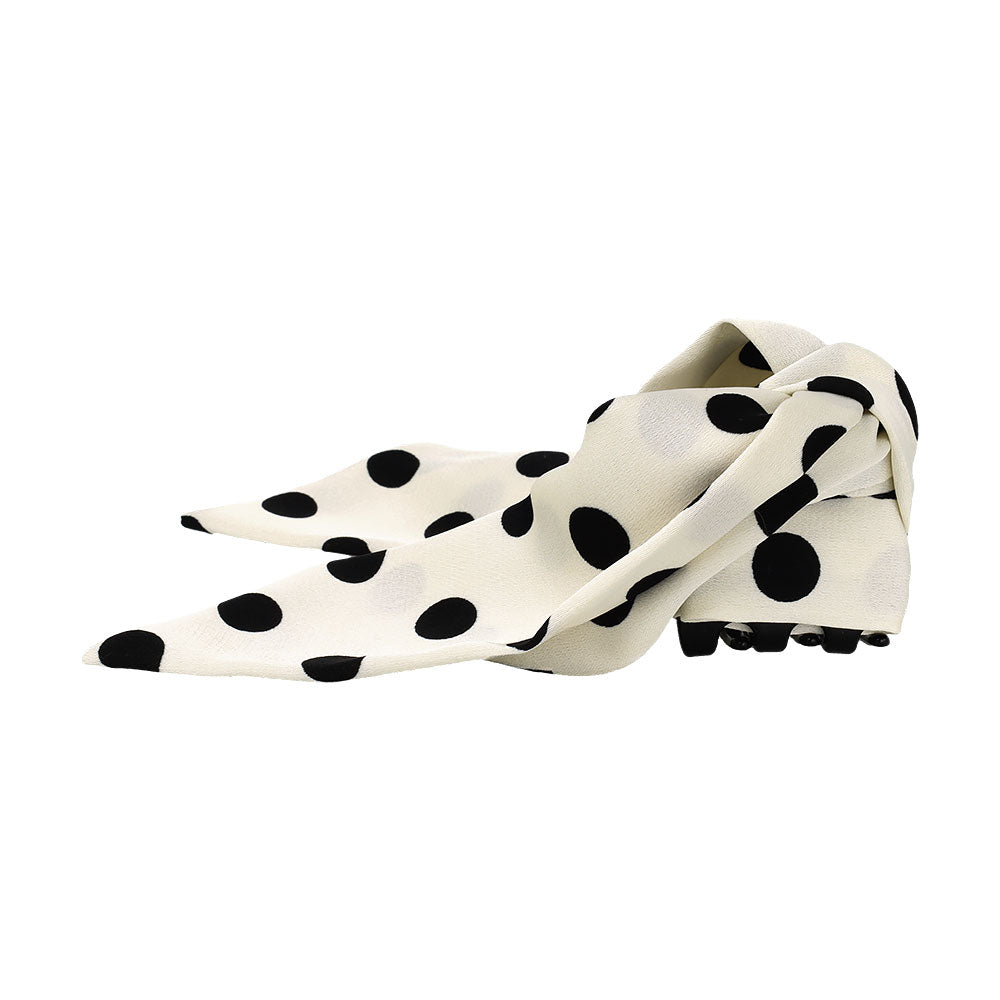 Dotted Long Bow Hair Clip