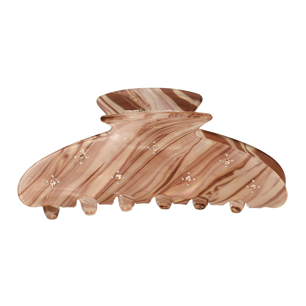 Rhinestone Marble Hair Claw