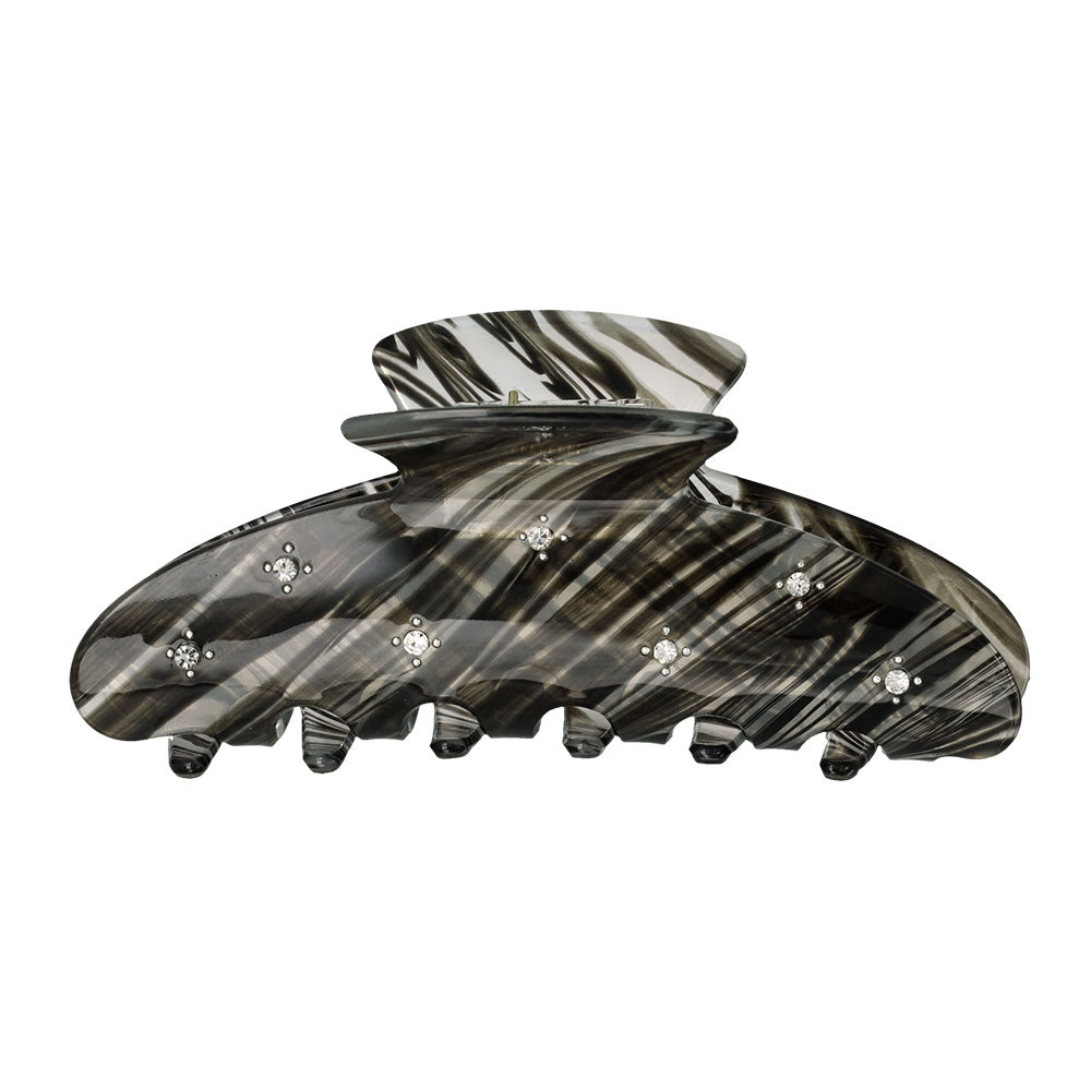 Rhinestone Marble Hair Claw