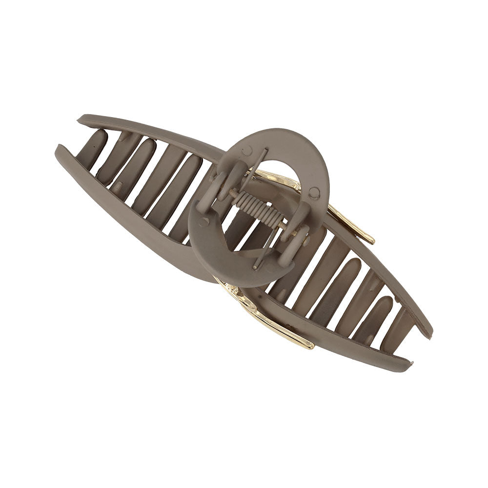 Gold Detail Earth Tone Loop Hair Claw