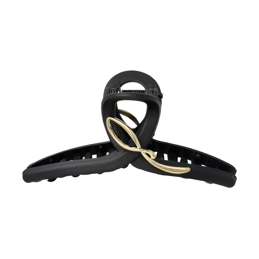 Gold Detail Earth Tone Loop Hair Claw