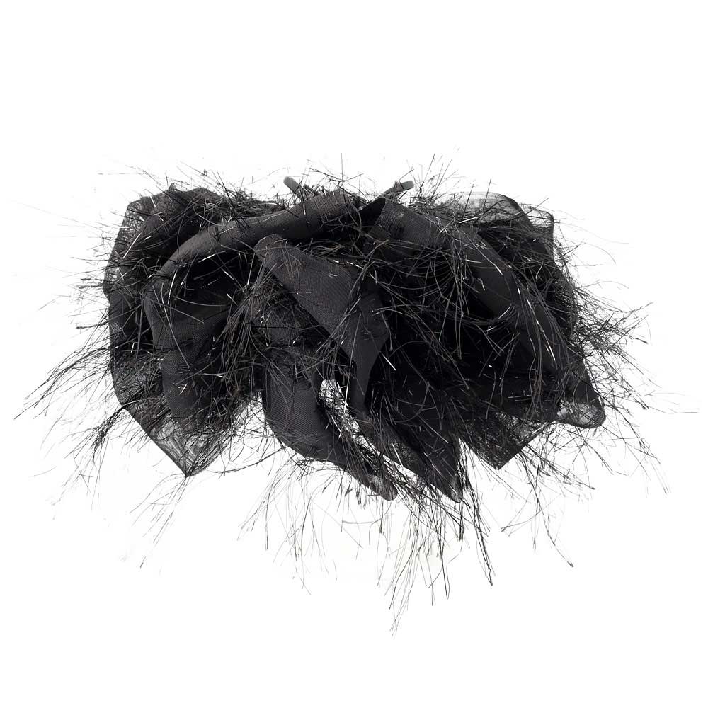 Oversized Hairy Bow Hair Claw