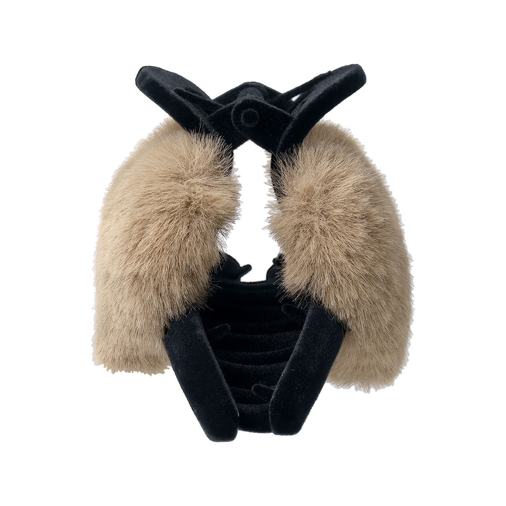 Fluffy Heart Flocked Hair Claw