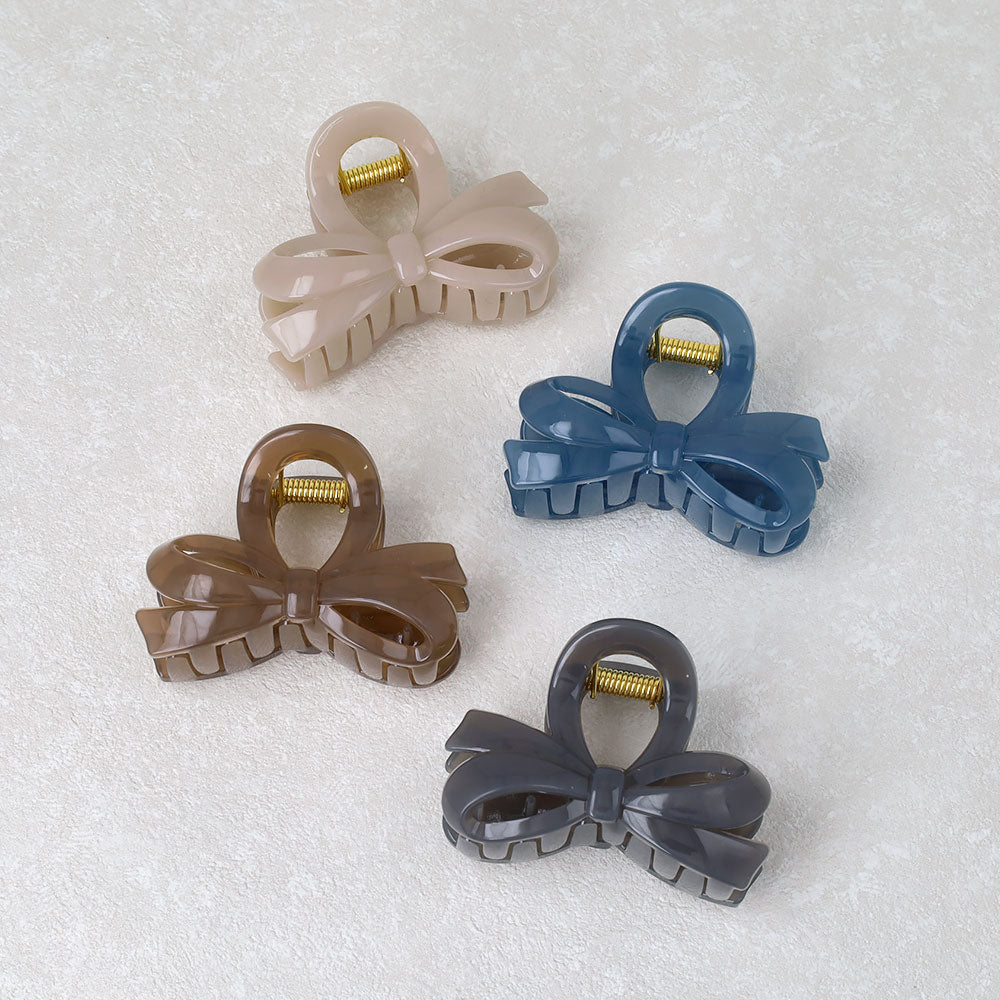Muted Bowknot Hair Claw Clip