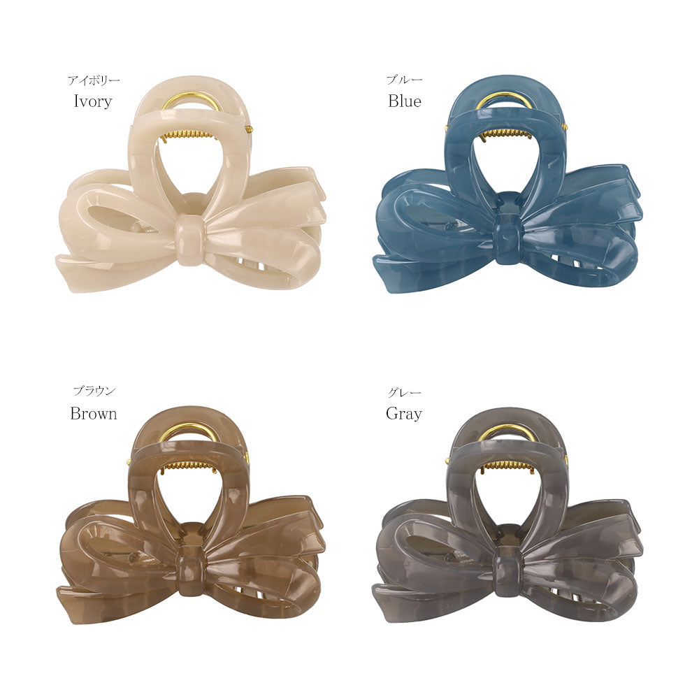 Muted Bowknot Hair Claw Clip