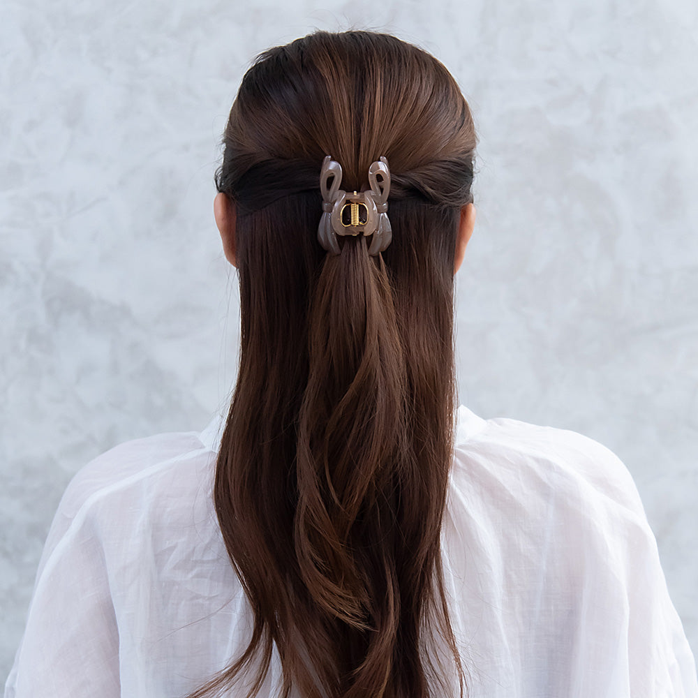 Muted Bowknot Hair Claw Clip