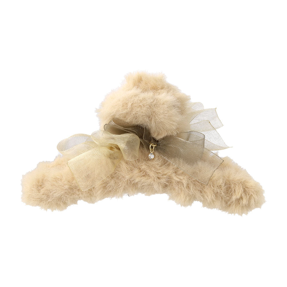 Faux Fur Hair Clip