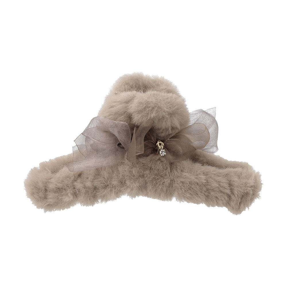 Faux Fur Hair Clip