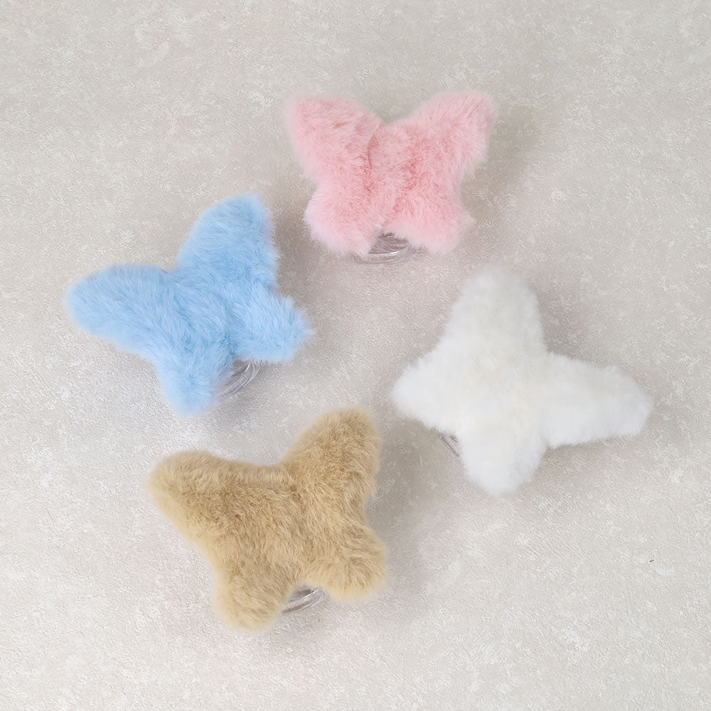 Fluffy Butterfly Hair Claw