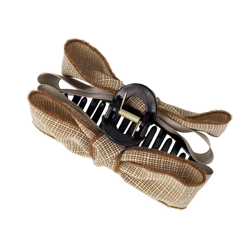 Mix Layered Bow Hair Claw