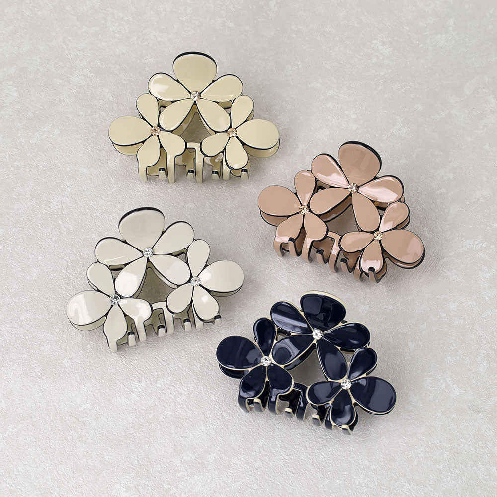 Triple Flower Hair Claw