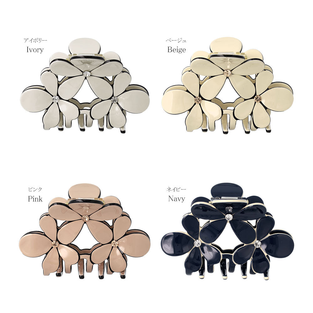 Triple Flower Hair Claw