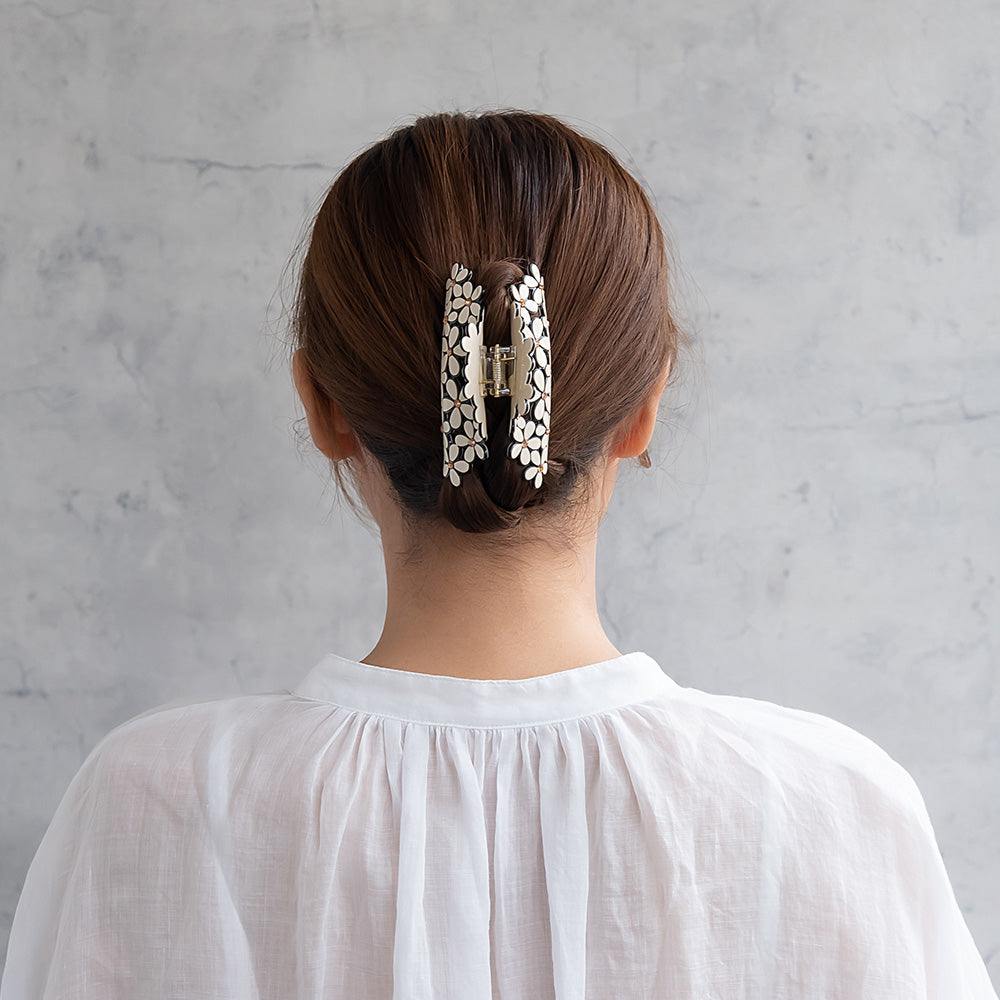 Floral Triangle Hair Claw