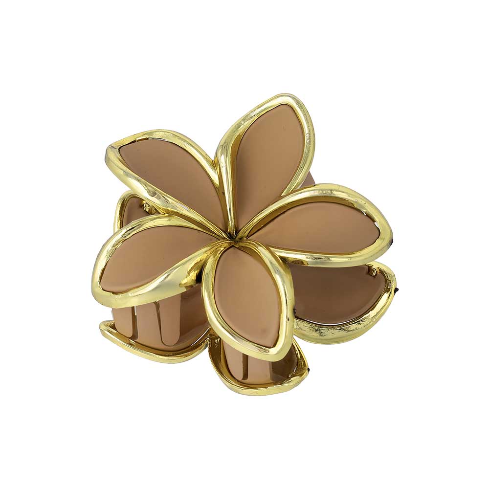 Earth Tone Flower Hair Claw